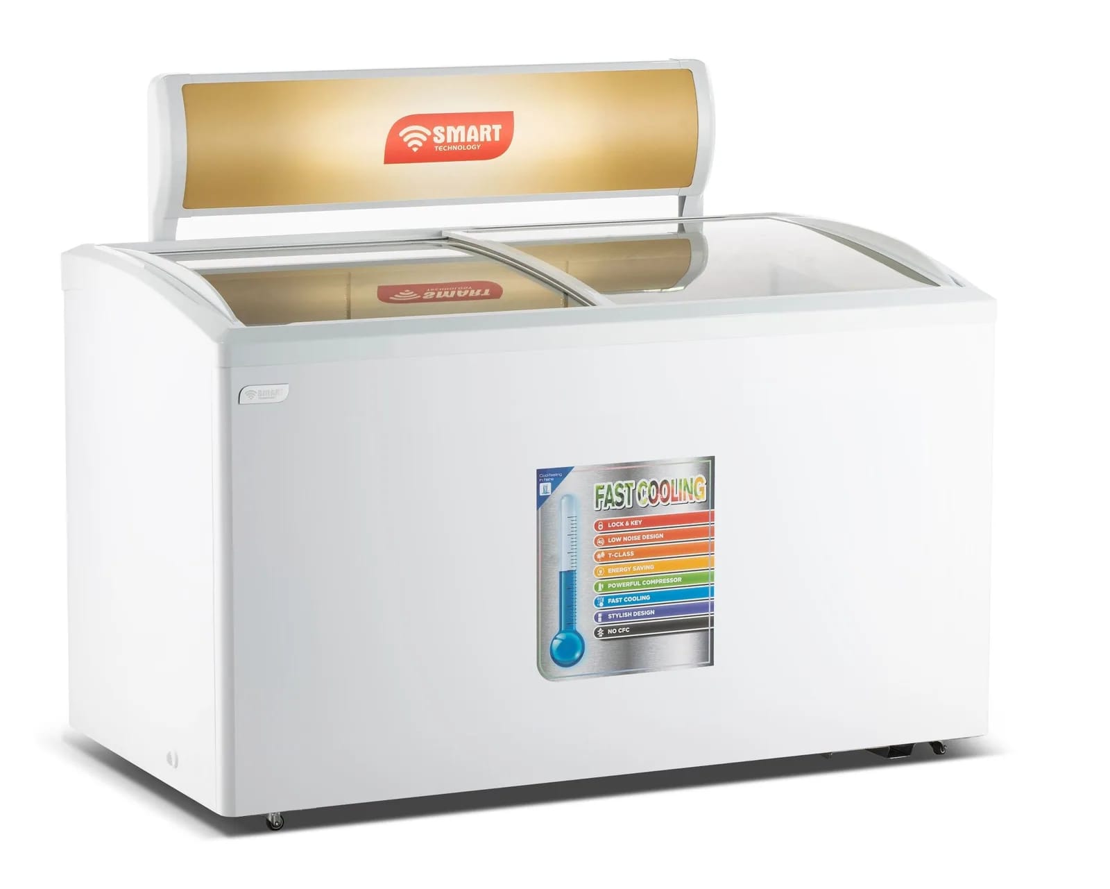 Congélateur horizontal vitré 415 L