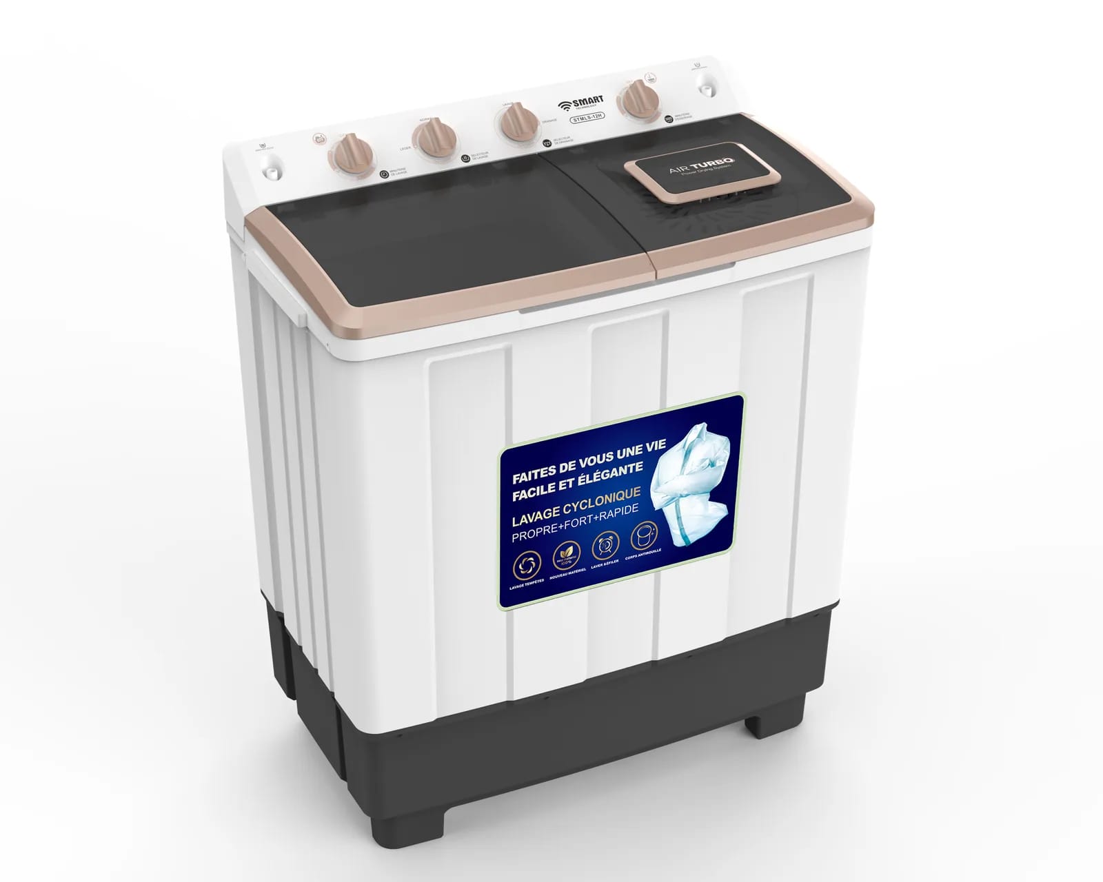 Lave-linge semi-automatique 12 kg