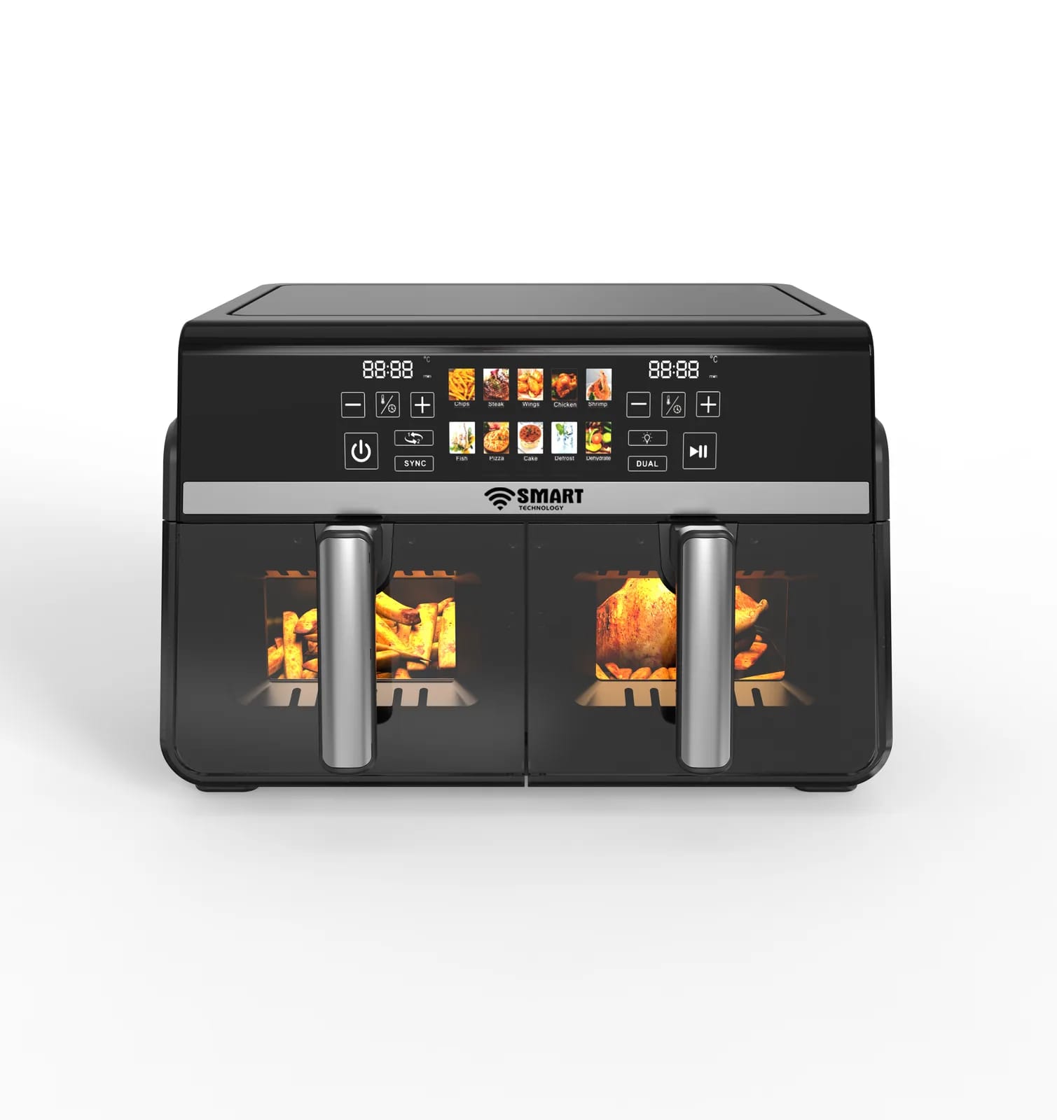 Friteuse sans huile double zone 10 L